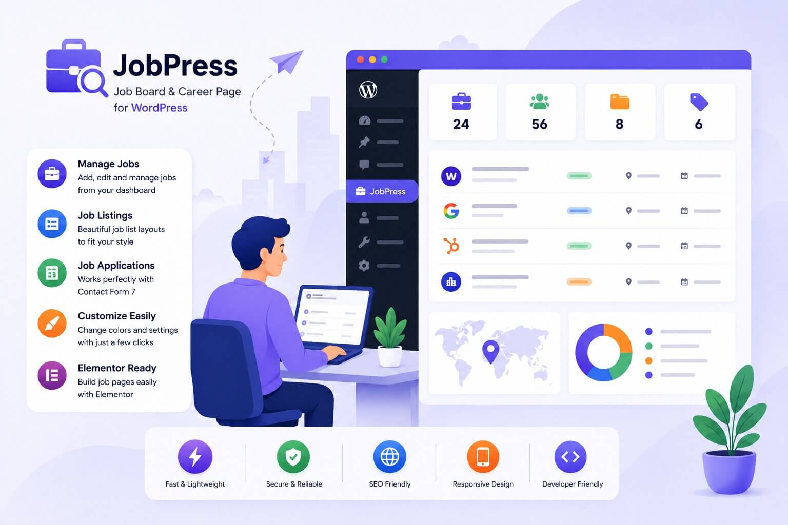 JobPress – Your Company Job Board & Career Page banner